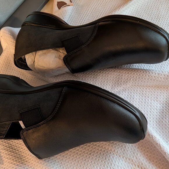 Ros Hommerson Slide In Black Leather Shoes Size 7.5 W Item # 62035-10 - - Picture 4 of 9